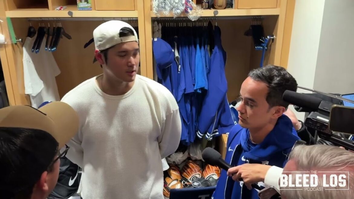 Interview Dodgers Shohei Ohtani discusses Yoshinobu Yamamoto's first start at Dodger Stadium & more