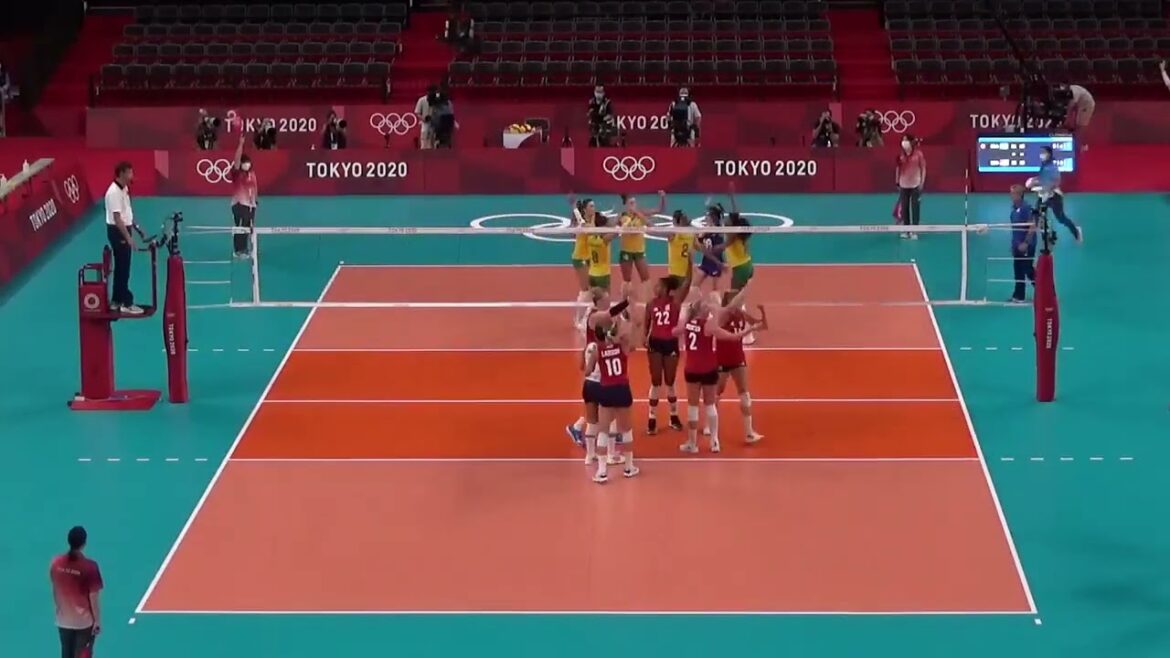 Volleyball USA Annie Drews amazing 15 pts in USA – Brazil at Tokyo Final Volleyball USA Annie Drews amazing 15 pts in USA - Brazil at Tokyo Final