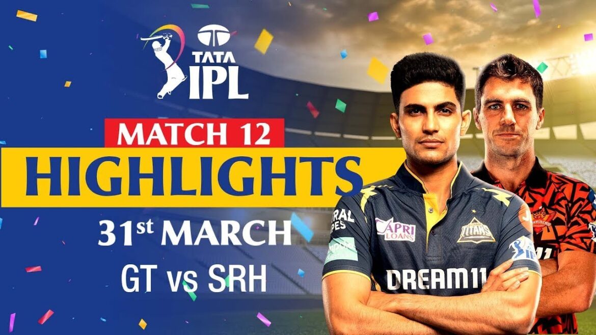 Gujarat Titans v Sunrisers Hyderabad | Full Match Highlights | MATCH 12 | IPL 2024 | Zim Sports Live