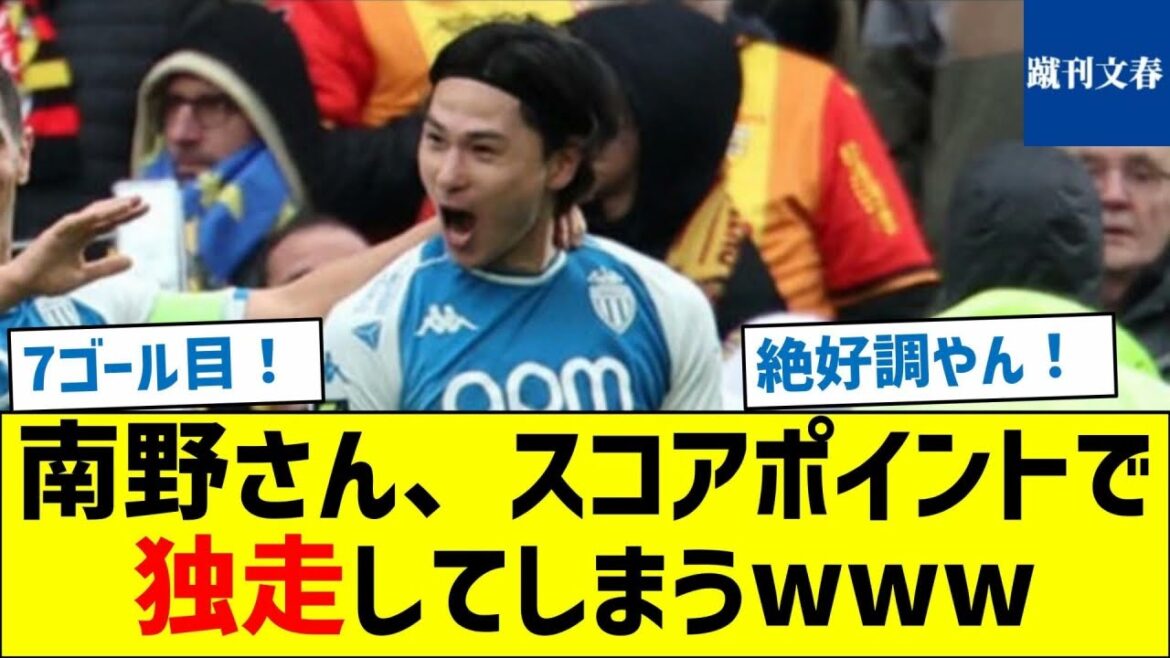 [Seriously a Ballon d'Or candidate!  ]Minamino-san is running alone in the score points lol