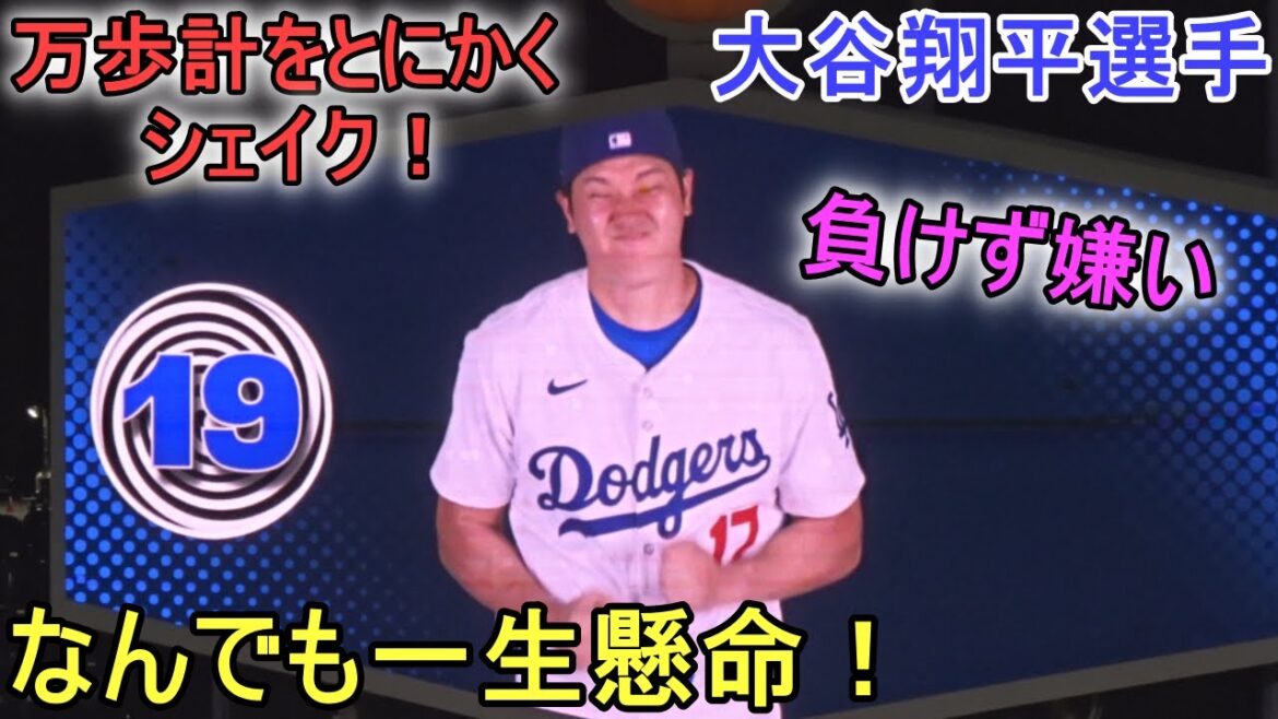 Shake your pedometer!  ~Wheel of Challenge~[Shohei Otani]