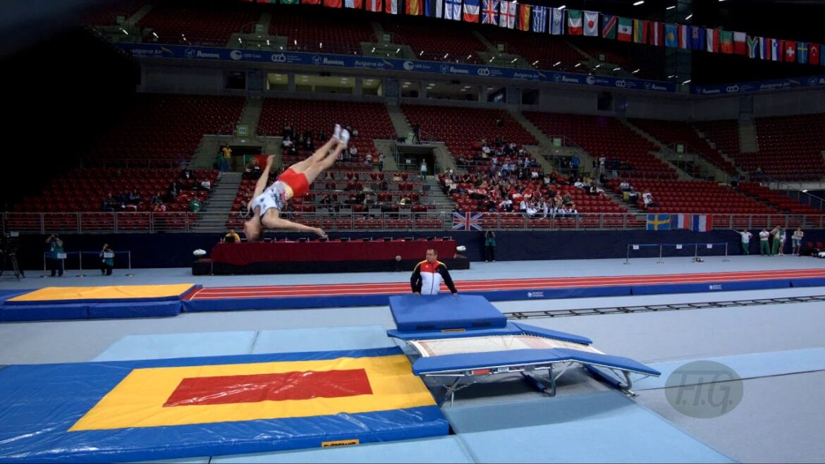 SCHMIDT Daniel (GER) - 2017 Trampoline Worlds, Sofia (BUL) - Qualification Double Mini Routine 2