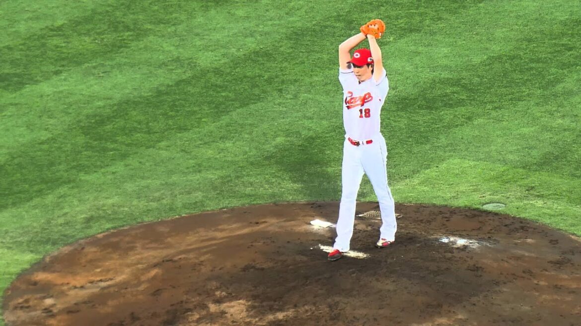 Hiroshima Toyo Carp Kenta Maeda pitching form