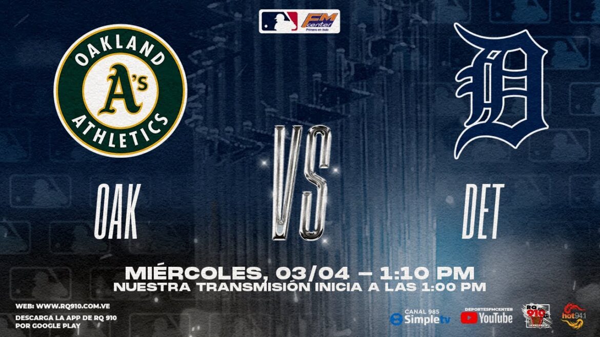 BIG LEAGUES IN LIVE (04/06/2024) | OAKLAND ATHLETICS VS DETROIT TIGERS ⚾ BIG LEAGUES IN LIVE (04/06/2024) | OAKLAND ATHLETICS VS DETROIT TIGERS ⚾