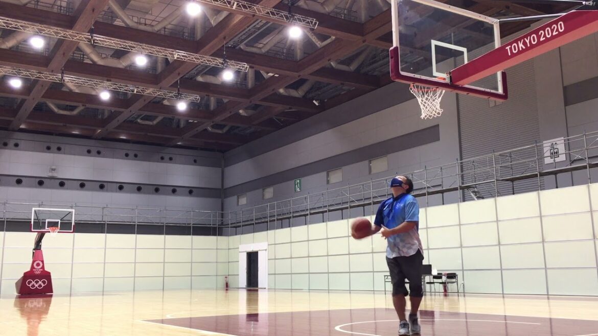 Shooting at the Tokyo Olympic and Paralympic basketball practice venue (closed to the media)! *Before the players from each country arrive *Check the ring *Balls are sterilized after use