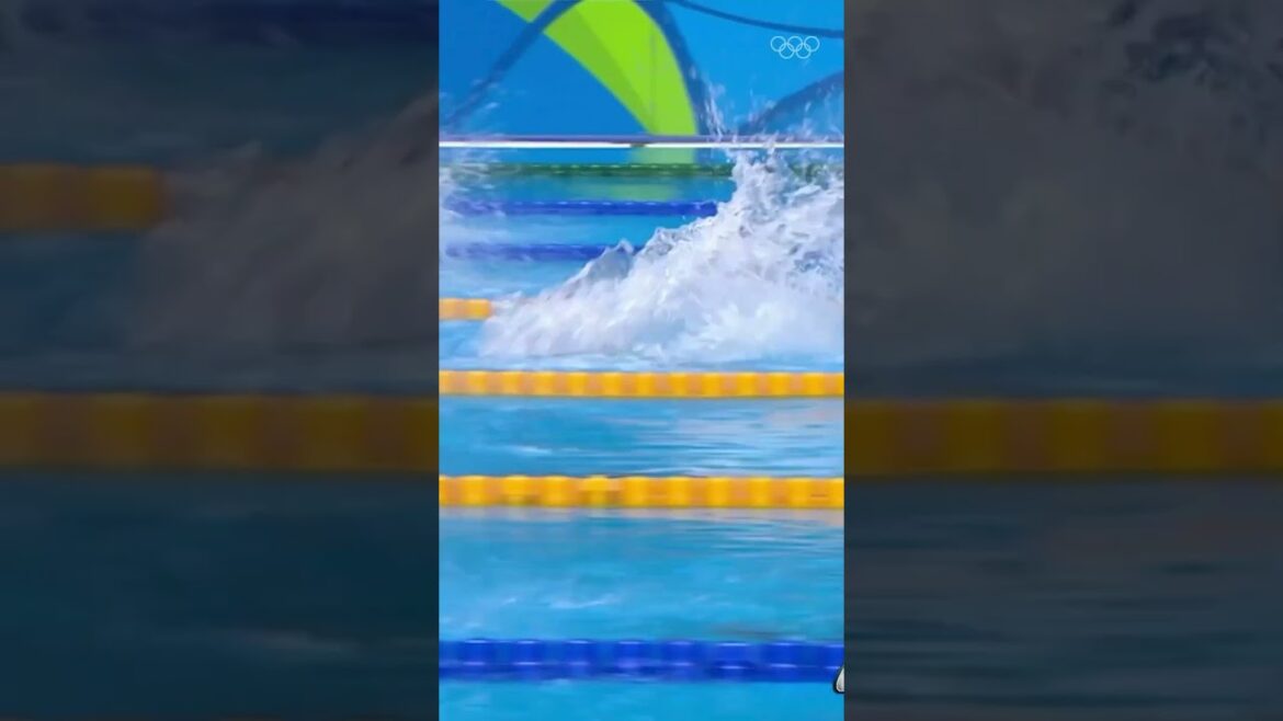 That moment when you outswim a legend to become one yourself! 🤩🥇 That moment when you outswim a legend to become one yourself! 🤩🥇