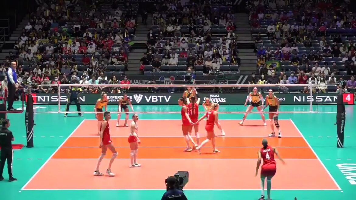 Volleyball Turkey Melissa Vargas amazing 18 points in Turkey - Brazil Volleyball