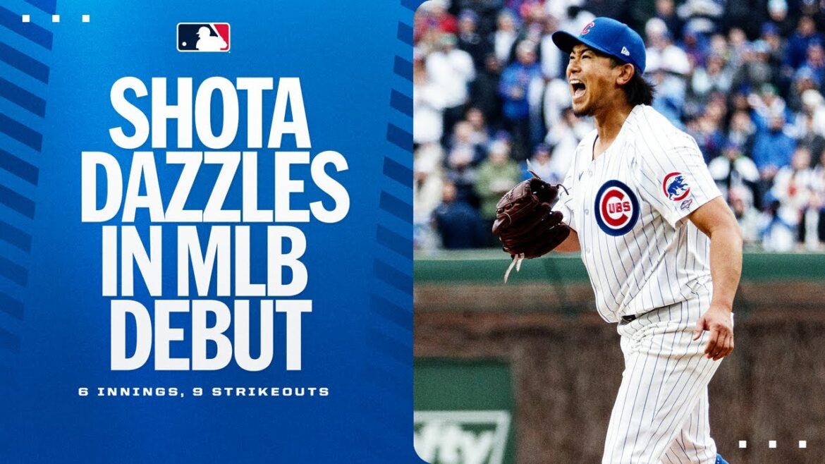 Shota Imanaga throws 6 shutout innings in MLB debut! (1st start highlights)