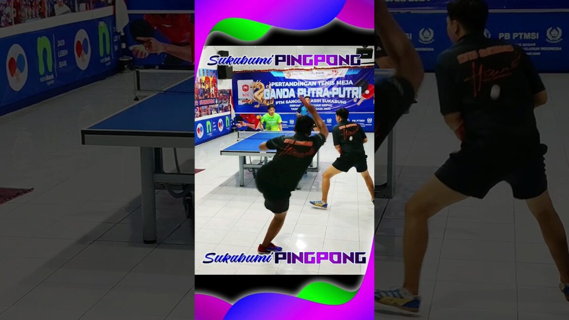 Friends who don't match #pingpongmania #worldtabletennis #tenismejaindonesia #sports #shorts