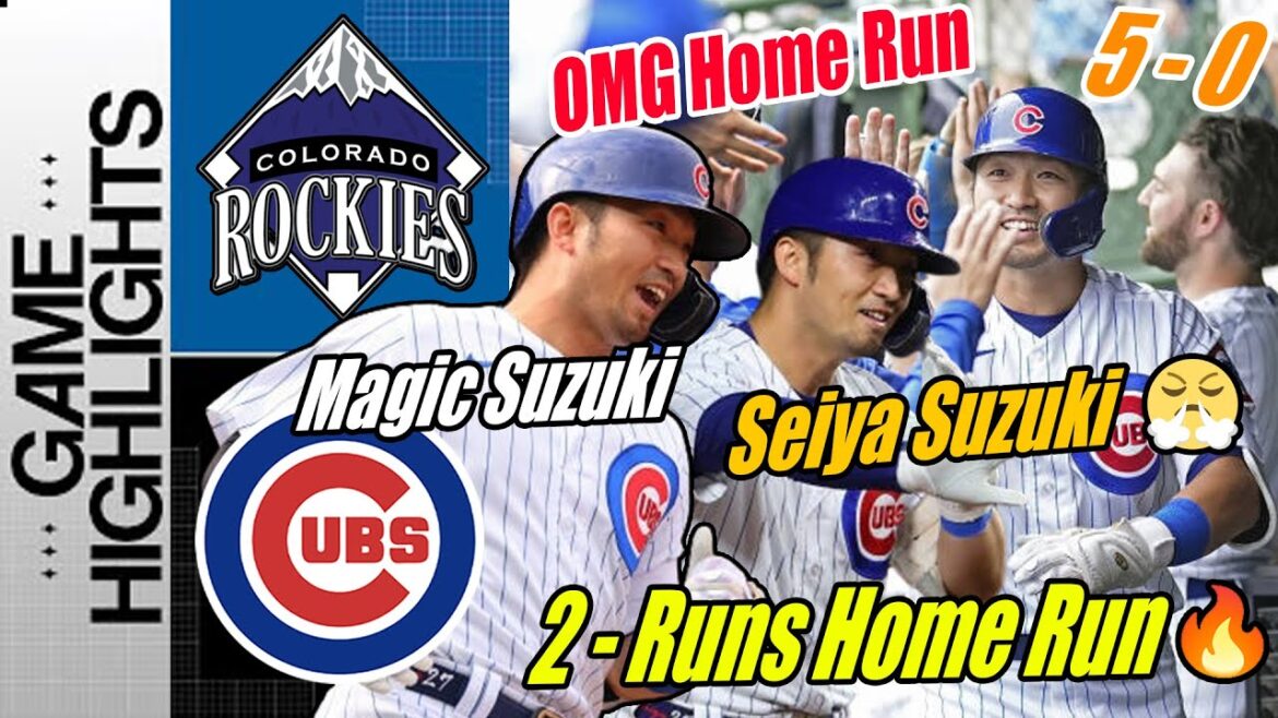Chicago Cubs vs Colorado Rockies [Highlights] Seiya Suzuki Solo Home Run | Great Shot 💪💪💪