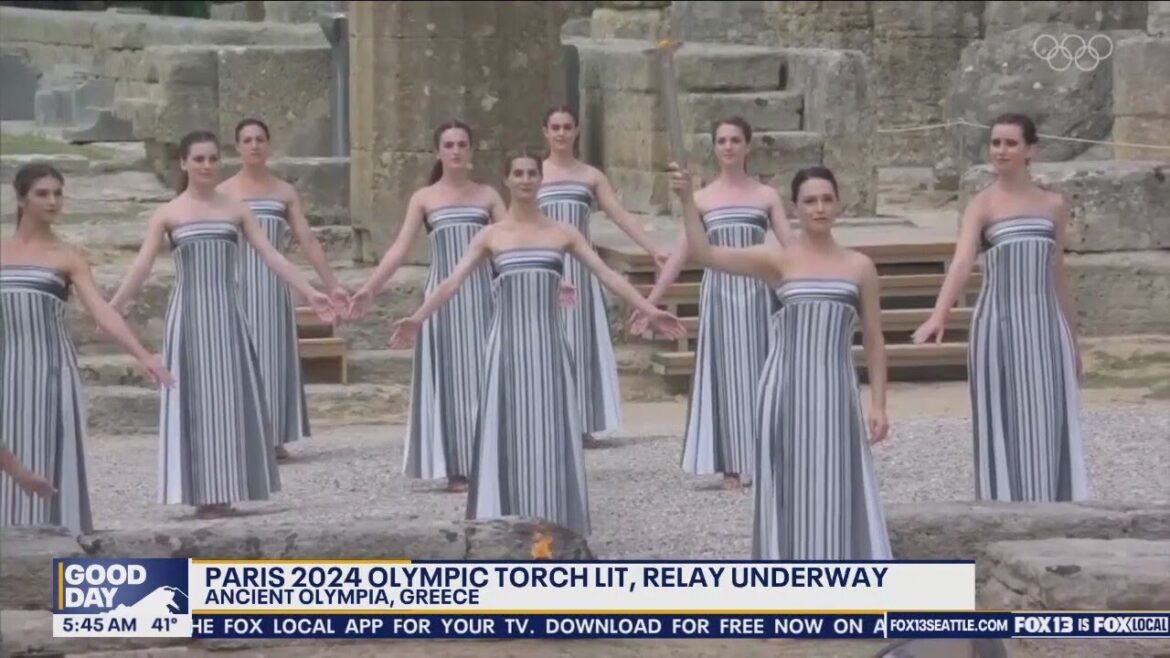 Paris 2024 Olympic Torch lit, relay underway Paris 2024 Olympic Torch lit, relay underway