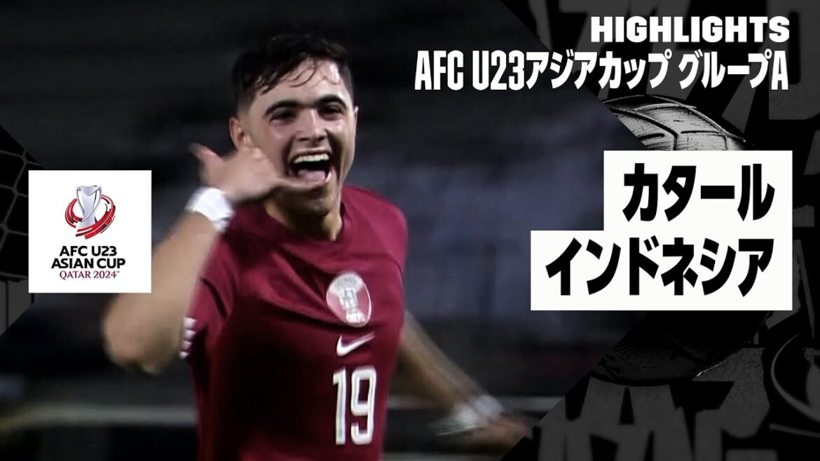 [Qatar x Indonesia | Highlights]AFC U23 Asian Cup Qatar 2024 Group A Round 1