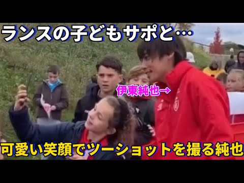 Junya smiling and taking a photo with Rance’s child supporters was so cute! ! Junya smiling and taking a photo with Rance's child supporters was so cute! !