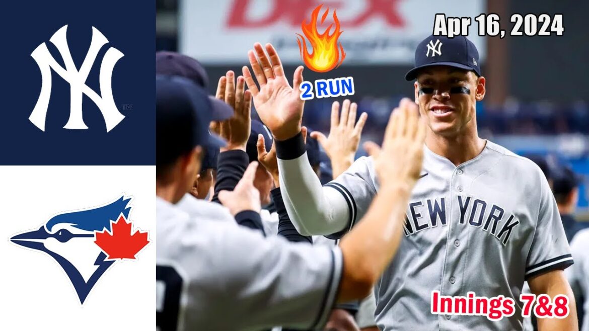 Yankees vs Blue Jays [Innings 7&8] 4/16/2024 Game Highlights | MLB Highlights | 2024 MLB Season