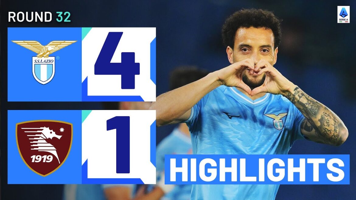 LAZIO-SALERNITANA 4-1 |  HIGHLIGHTS |  Felipe Anderson shines for the Biancocelesti |  Serie A 2023/24