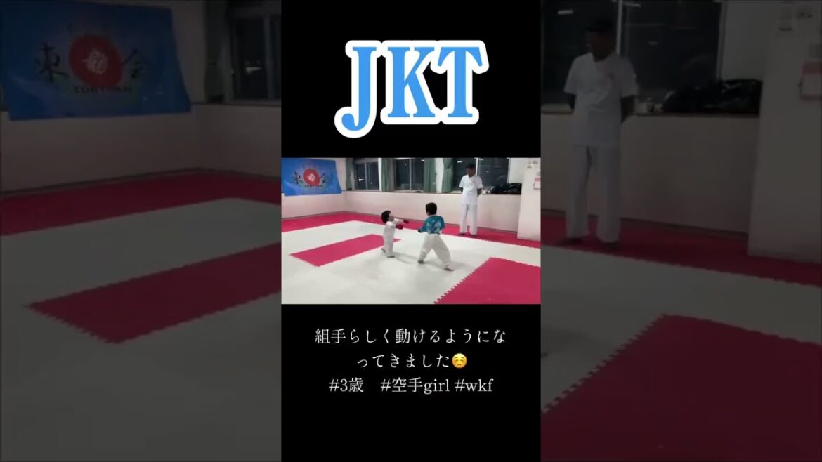 #match for 3-year-olds kumite practice