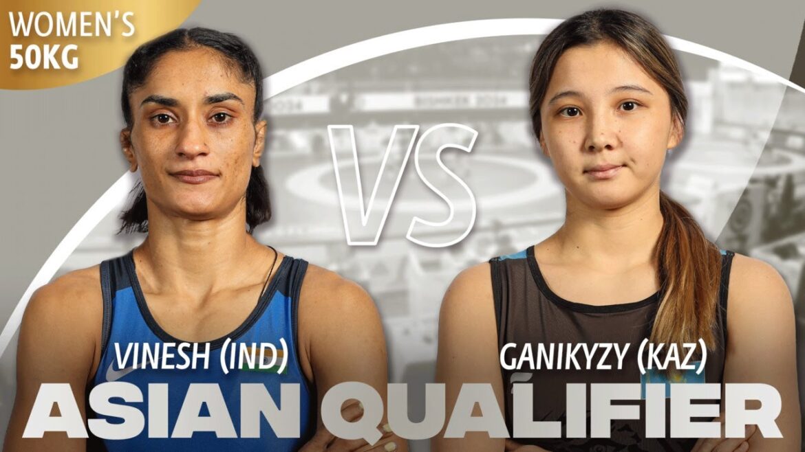 Vinesh VINESH (IND) Vs. Laura GANIKYZY (KAZ) | 2024 Asian AND Qualifier | Semi Final | WW 50Kg Vinesh VINESH (IND) Vs. Laura GANIKYZY (KAZ) | 2024 Asian AND Qualifier | Semi Final | WW 50Kg