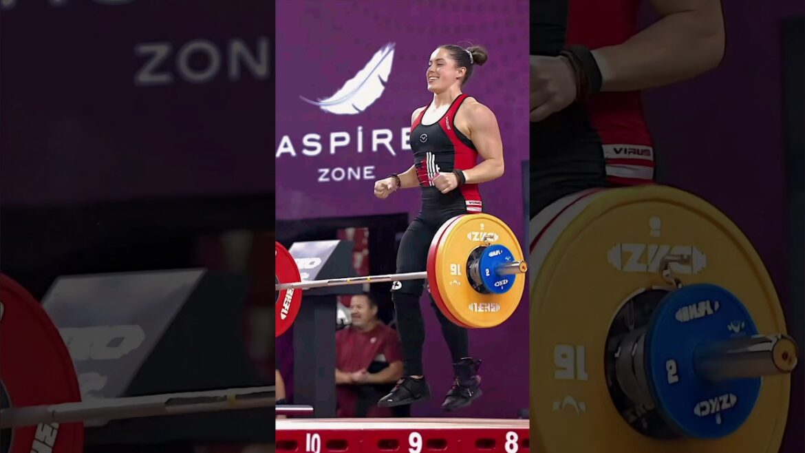 olympic women power house #olympics #crossfit #weigthlifting #anatoly #talent #shorts