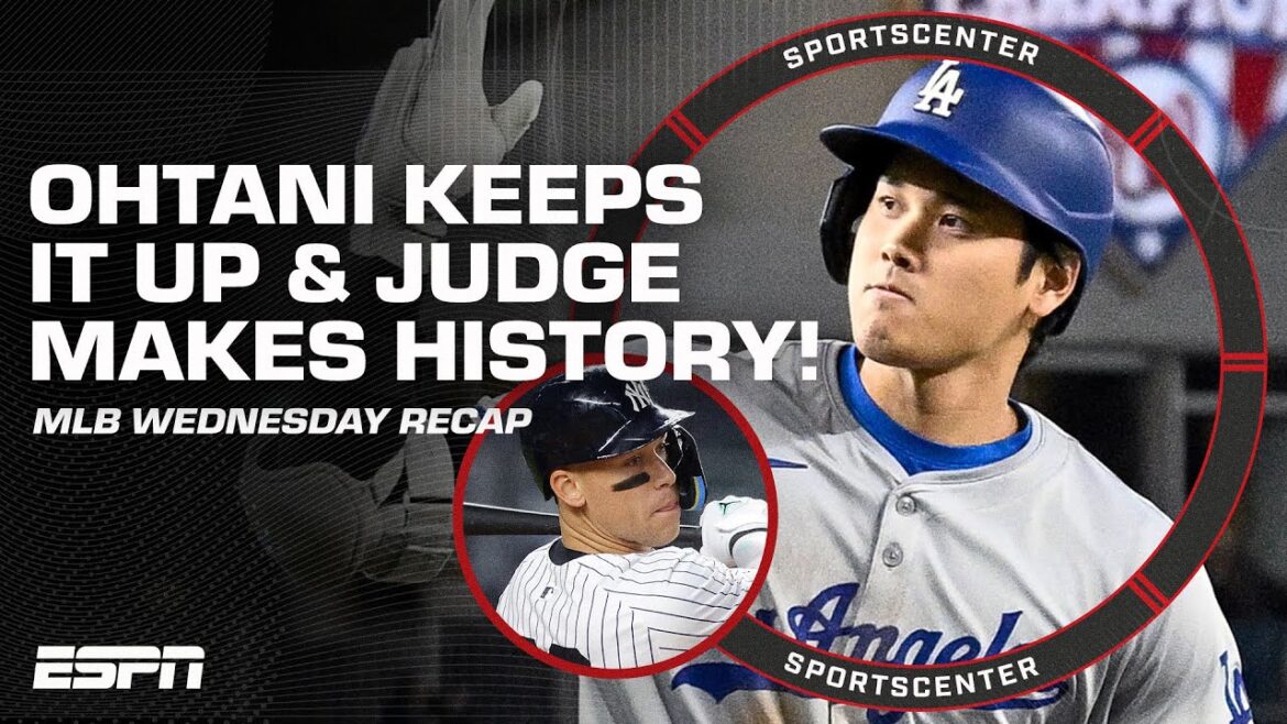 Shohei Ohtani hits THREE DOUBLES π± Aaron Judge MAKES YANKEES HISTORY π + MORE | SportsCenter Shohei Ohtani hits THREE DOUBLES π± Aaron Judge MAKES YANKEES HISTORY π + MORE | SportsCenter