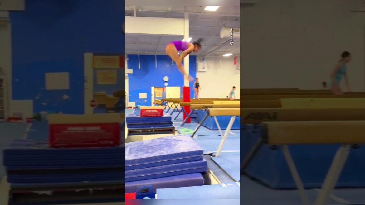 NEW DISMOUNT for the Olympic Champ 🥇 NEW DISMOUNT for the Olympic Champ 🥇