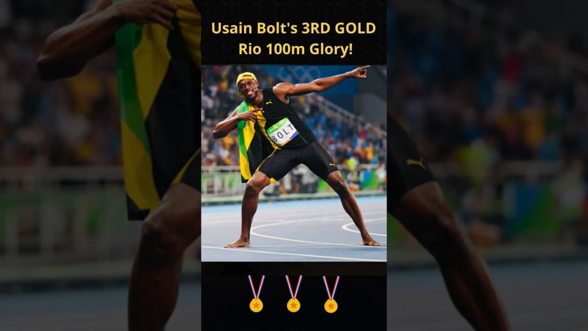 Usain Bolt's 3rd Gold 🏅🇯🇲 Rio 100m Glory! #shorts