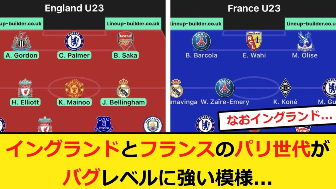 The Paris generation in France and England is too strong...