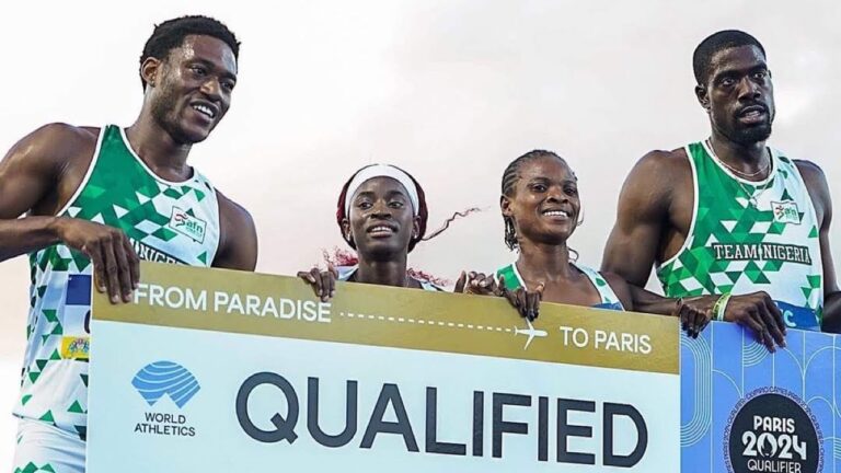 NIGERIA QUALIFY FOR OLYMPICS 2024 IN PARIS VIA MIXED 4x400M RELAY IN BAHAMAS