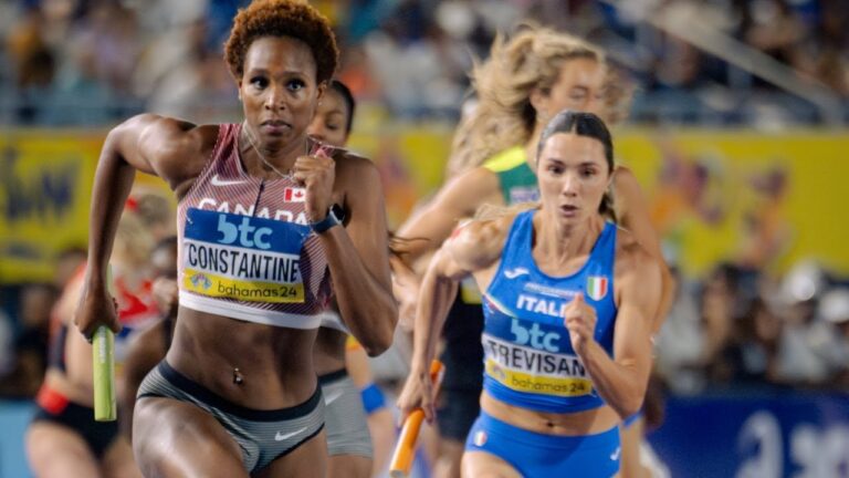 Canadian relay team qualifies for Paris Olympics in women's 4x400m | CBC Sports