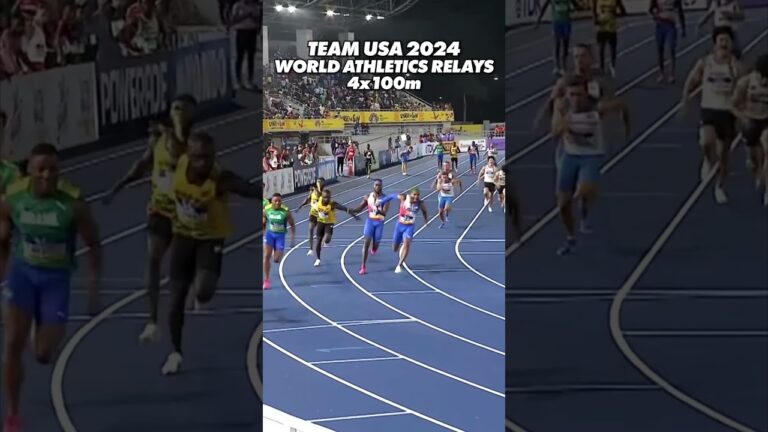 Team USA 4x100 World Relays Olympic Qualifier WIN