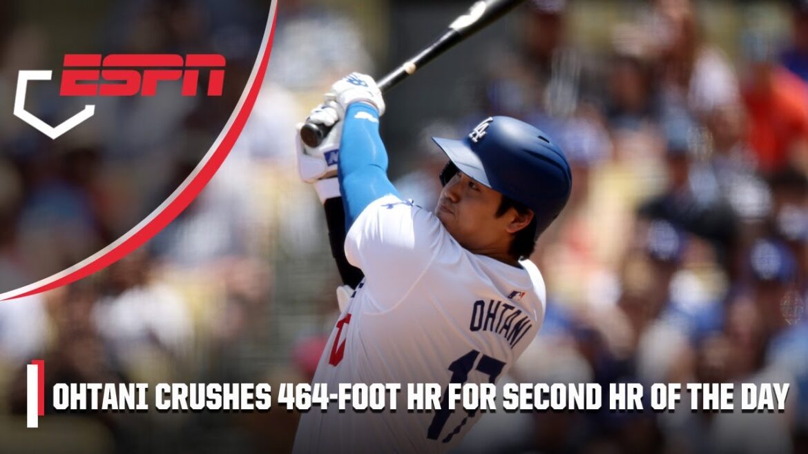 Shohei Ohtani CRUSHES 464-foot HR for his SECOND homer of the day in Dodgers' win 💪 | ESPN MLB