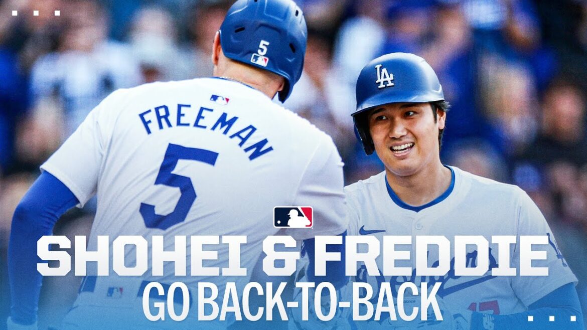 SHOHEI OHTANI IS RED HOT! 😳 He and Freddie Freeman go BACK-TO-BACK for the Dodgers! 🔥 | Shohei Ohtani Highlights