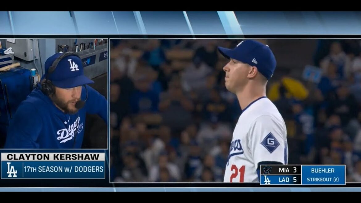 In-Game Interview Clayton Kershaw on Walker Buehler's First Game of the Season and Watching Ohtani