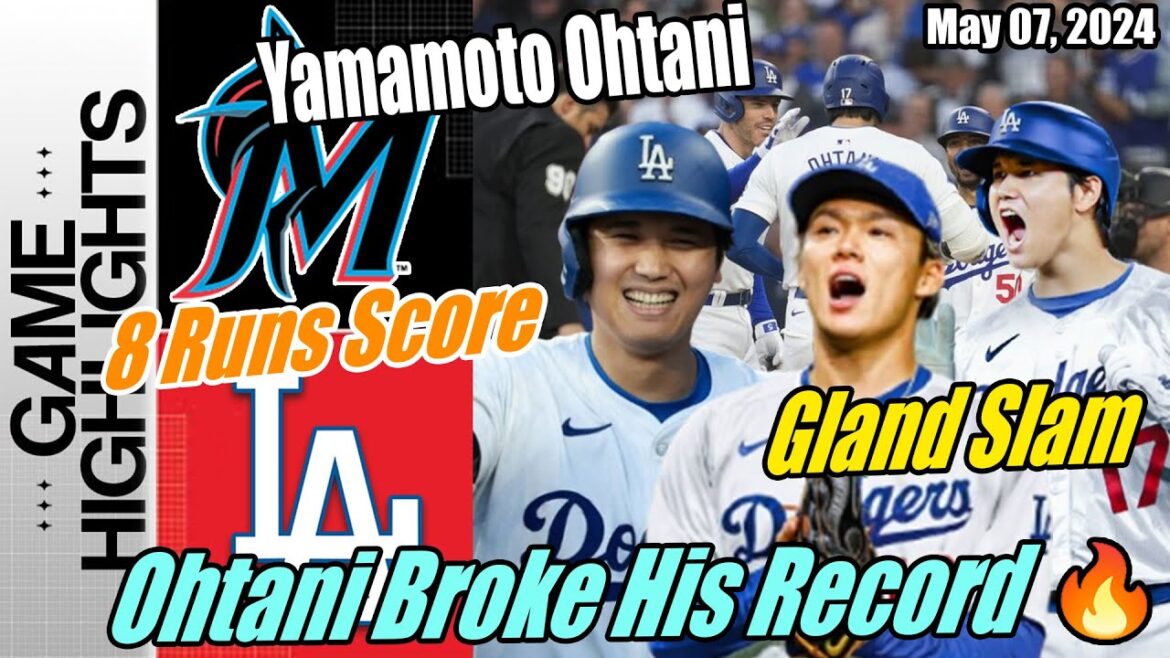 LA Dodgers vs Miami Marlins: Ohtani & Yamamoto Grand Slam 😱 Game Highlights May 07, 2024 | 3 Run HR LA Dodgers vs Miami Marlins: Ohtani & Yamamoto Grand Slam 😱 Game Highlights May 07, 2024 | 3 Run HR