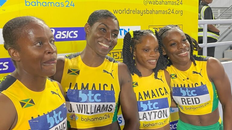 Alana Reid and Tia Clayton Lead Jamaica 4x100 to Olympic Qualifying Spot at 2024 World Relays
