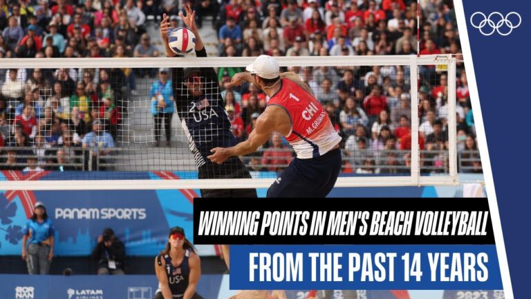 10 minutes of insane winning points in men's beach volleyball! 🏐🤩