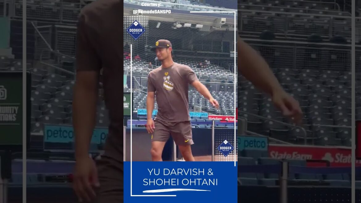 Shohei #Ohtani & Yu Darvish speak before Dodgers play Padres #Shorts