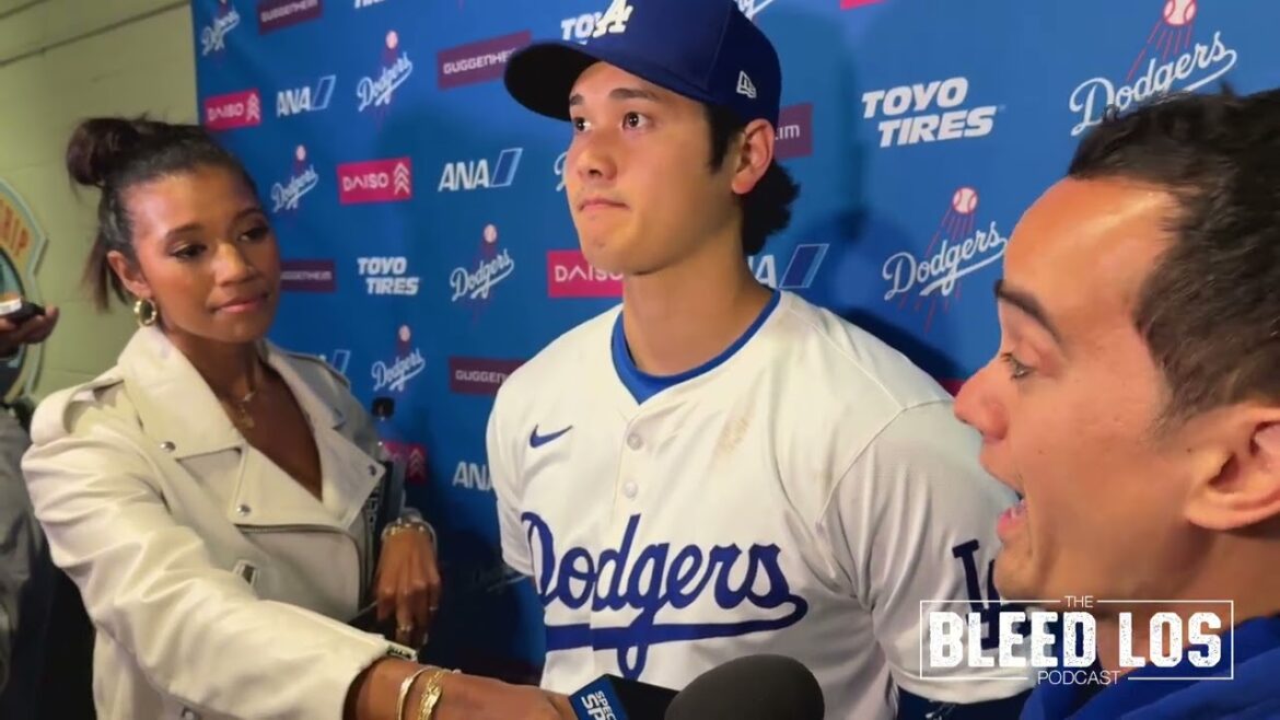 Dodgers postgame: Shohei Ohtani discusses ceremonial first pitch, Elly De La Cruz & more