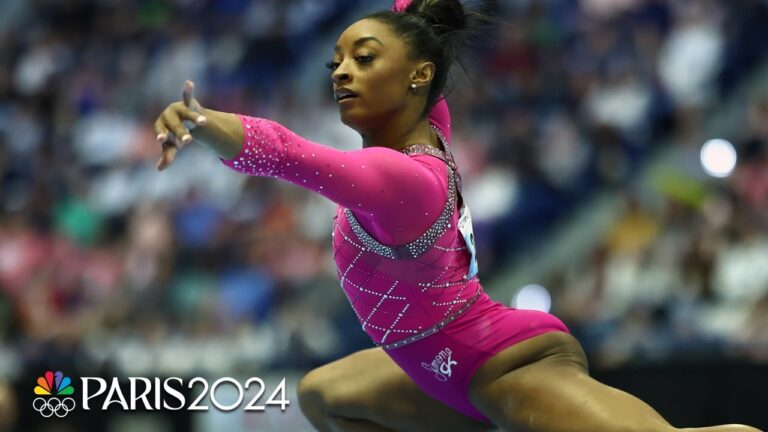 Simone Biles shines at Core Hydration Classic in first meet of Olympic cycle | NBC Sports