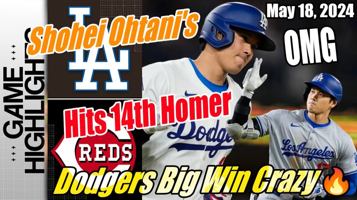 Dodgers vs Reds [TODAY] Highlights | Ohtani's Hits 14th Homer | Shohei Ohtani Day with a homer! 💥💥💥