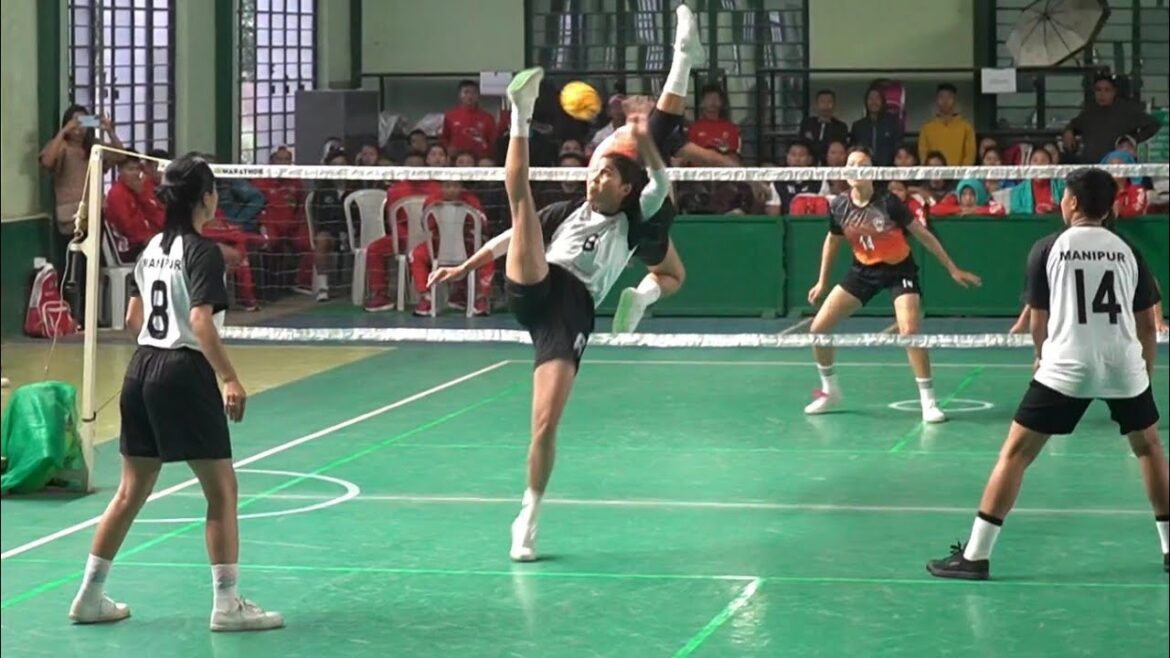 Final Nagaland 🆚 Manipur | Women's Regu | 3rd North East games Sepaktakraw.
