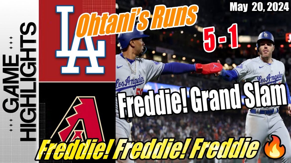 Dodgers vs Diamondbacks [OMG!!! FreeMan Grand Slam] | Game Highlights 05/20/24 | Kiké ties it up!