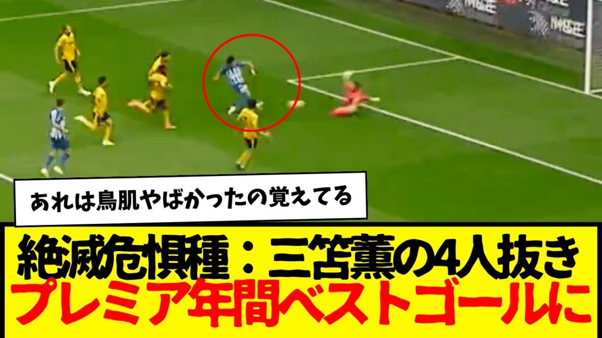 Brighton: Kaoru Mitoma's shot without four players is the best goal of the Premier League...www