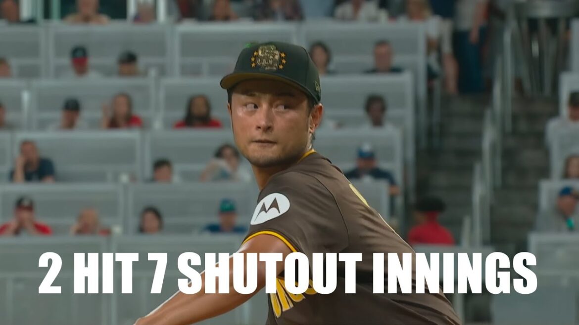 Yu Darvish Throws 7 Shutout Innings vs Braves, Extends Scoreless Streak to 25 Innings!! | Yu Darvish