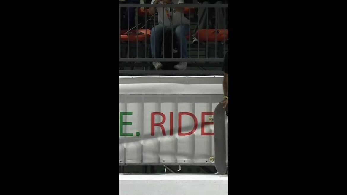 Effortless from Nyjah Huston 😮‍💨 🇺🇸 #RoadToParis2024 #OlympicQualifiers