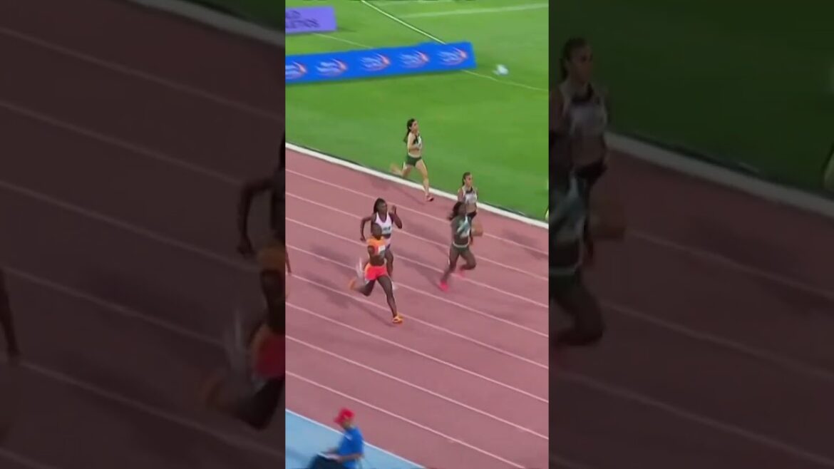 Shericka Jackson takes FLIGHT ✈🔥 Shericka Jackson takes FLIGHT ✈🔥