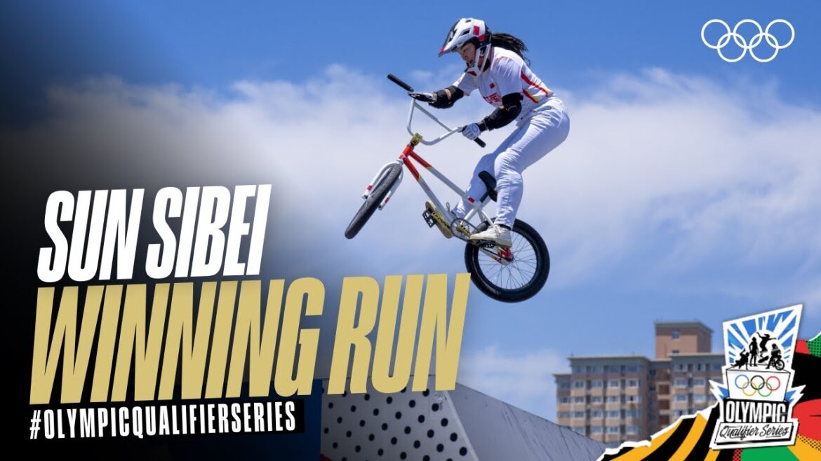 The run that secured #OlympicQualifierSeries gold for Sun Sibei!  🏆