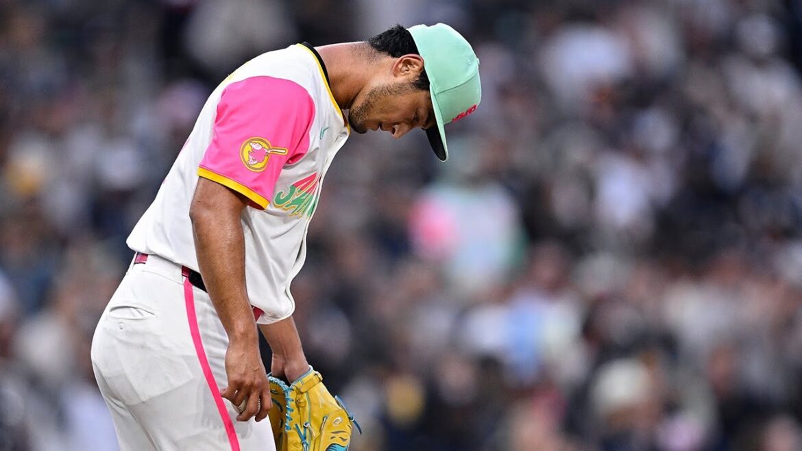 Yu Darvish's 25 innings scoreless streak comes to an end! 5 2/3 innings (81 pitches), 7 runs allowed (7 earned)!!