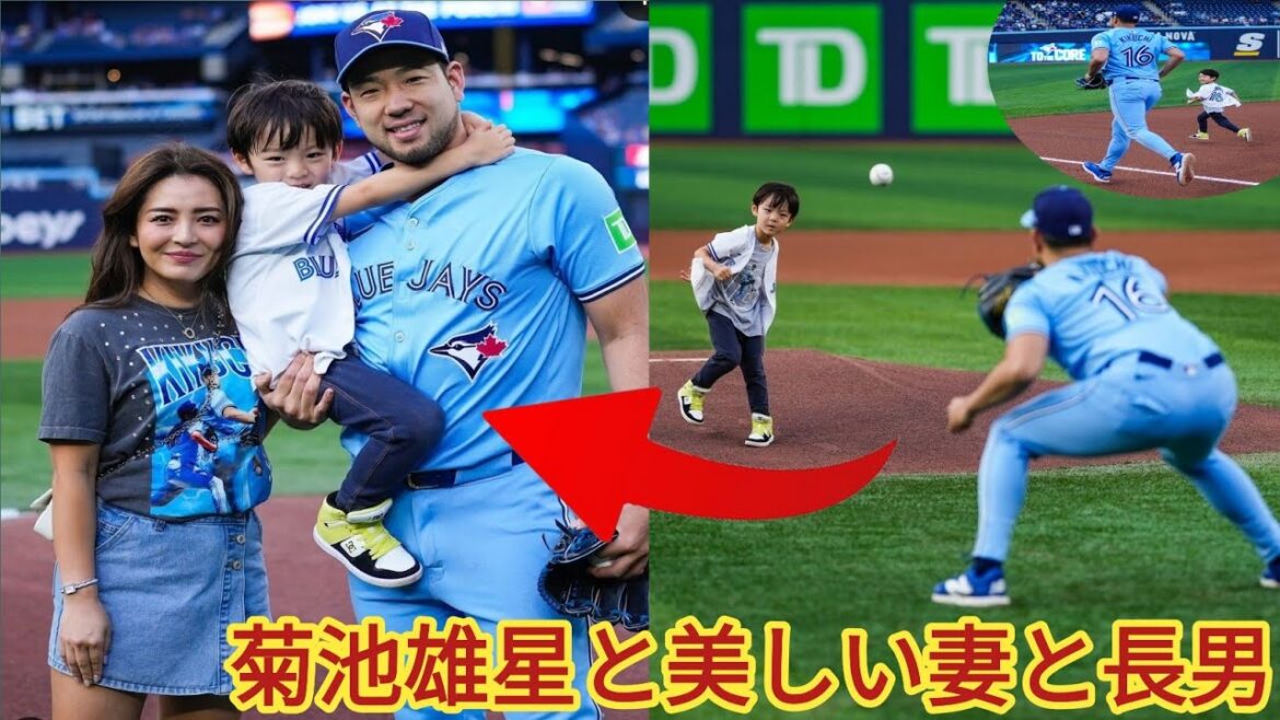 Kikuchi Yusei and his beautiful wife Rumi in a family shot! Their 4-year-old son throws the first pitch on Bobblehead Day – “Too cute” Kikuchi Yusei and his beautiful wife Rumi in a family shot! Their 4-year-old son throws the first pitch on Bobblehead Day - "Too cute"