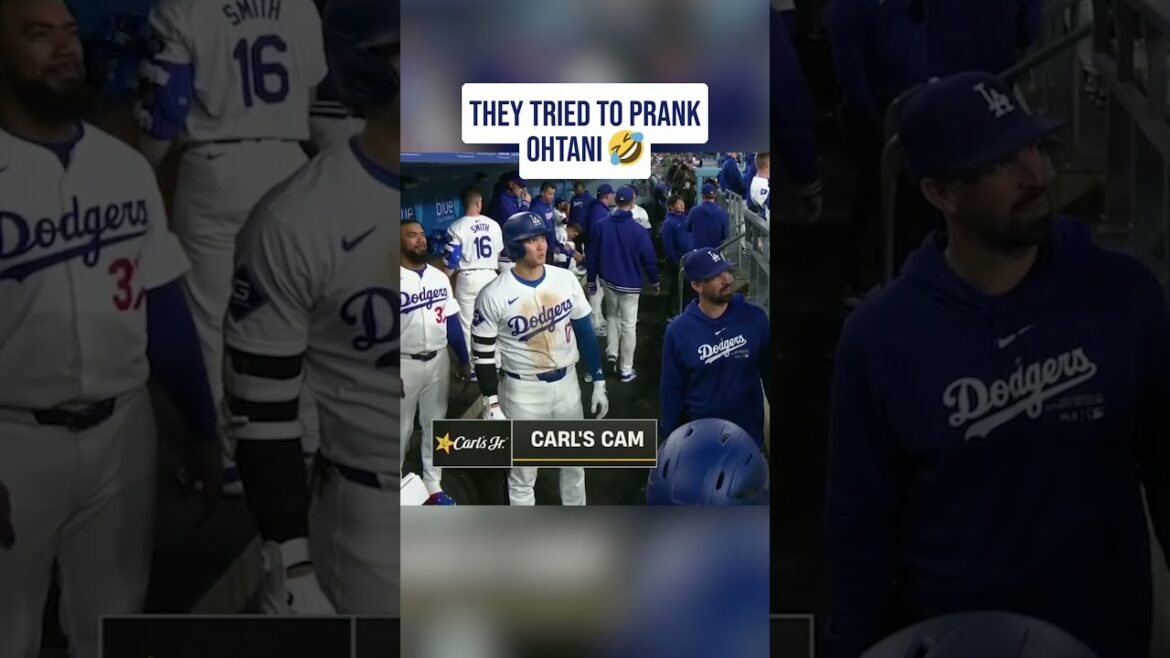 Shohei Ohtani got PRANKED in the dugout 🤣 #shorts Shohei Ohtani got PRANKED in the dugout 🤣 #shorts