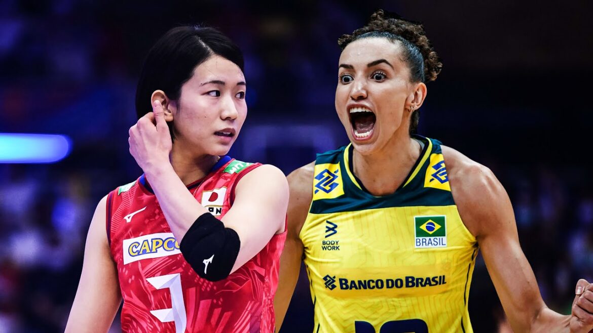 Gabriela Guimarães Gabi VS Sarina Koga |  Brazil vs Japan |  Women's VNL 2024